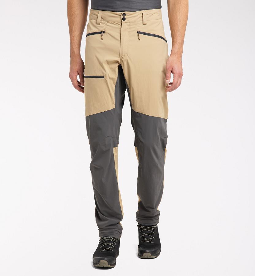 Haglöfs Mens Lite Flex Hiking Pants Khaki/Black New Zealand 60489MJDT